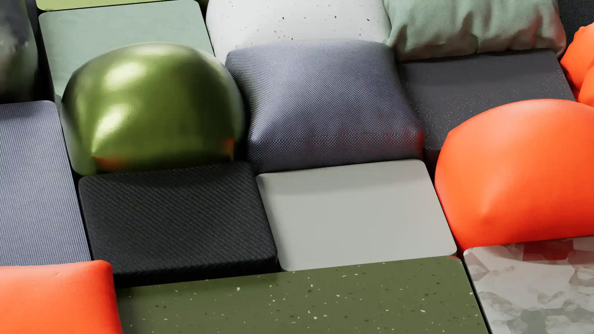 Mehrfarbige dekorative Kissen