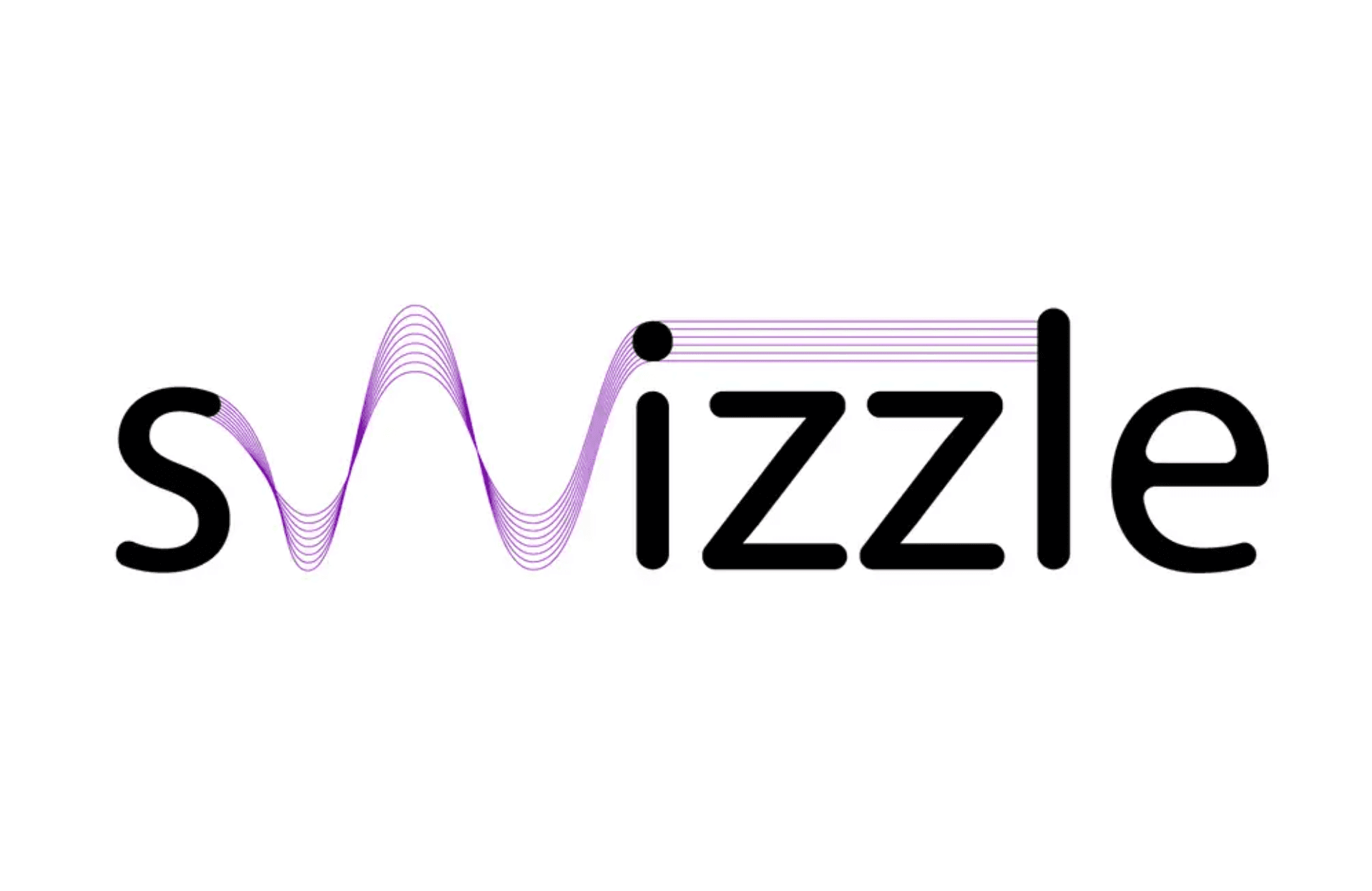 Logo mit dem Wort "swizzle" und einer Wellenlinie über dem Buchstaben "w"