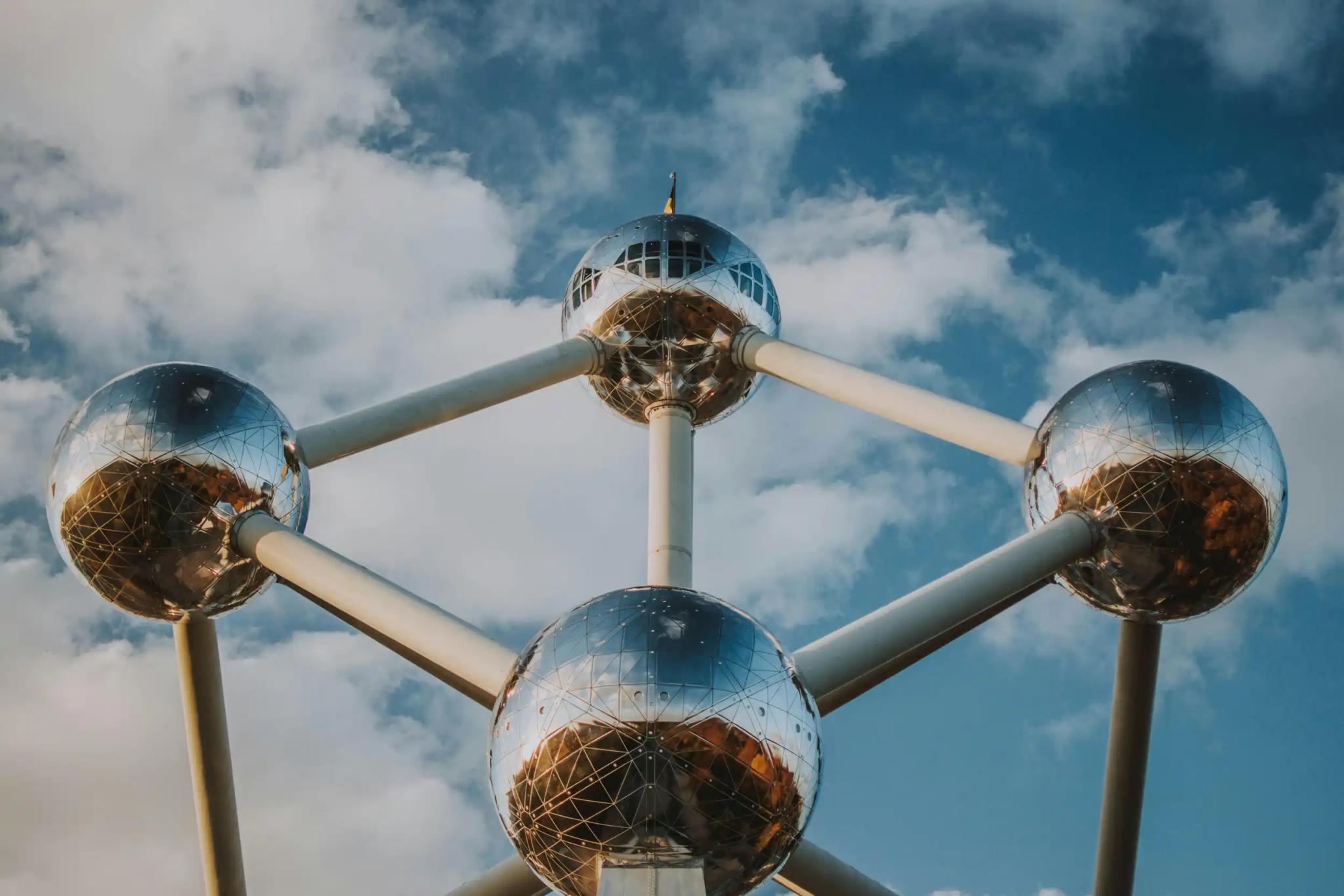 Das Atomium in Brüssel, Belgien